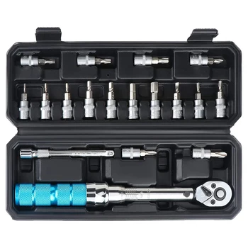 

Direct Selling High Precision Bicycle Torque Wrench Set 1-6Nm 1/4 Ratchet Sleeve Torque Torque Measurement