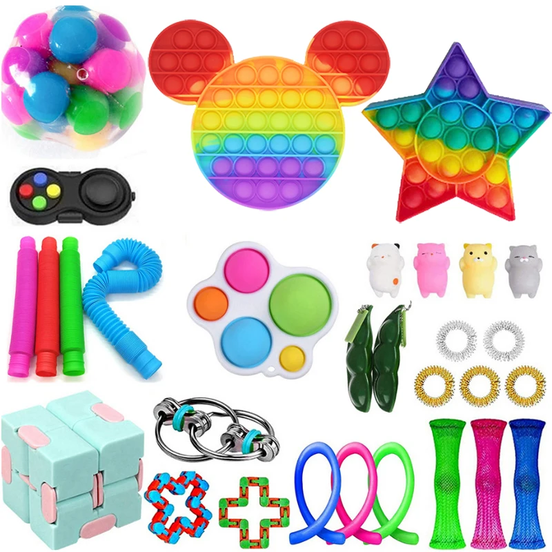 Christmas Box Surprise Anti Stress Relief Toys Sets Slow Rising Fidget 
