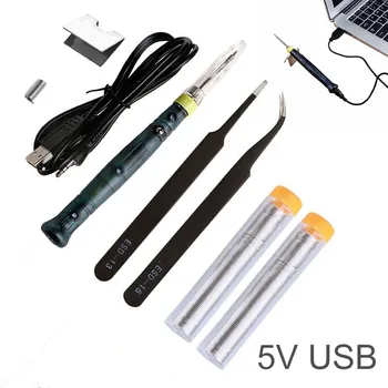 

Mini Constant Temperature Soldering Iron Pen Portable Professional USB Powered 5V 8W Welding Kit Precision Weld Repair Hand Tool
