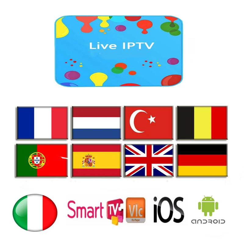 Французский IPTV Испания IPTV PowerTV Германия IPTV Поддержка Android m3u обновляется до 3900+ Live и Vod поддержка ed