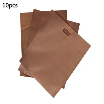 

10pcs Made Easy Reusable Non-stick Baked Toast Bread Bags For Grilled Cheese Sandwiches Toaster Bags Baking Accessories
