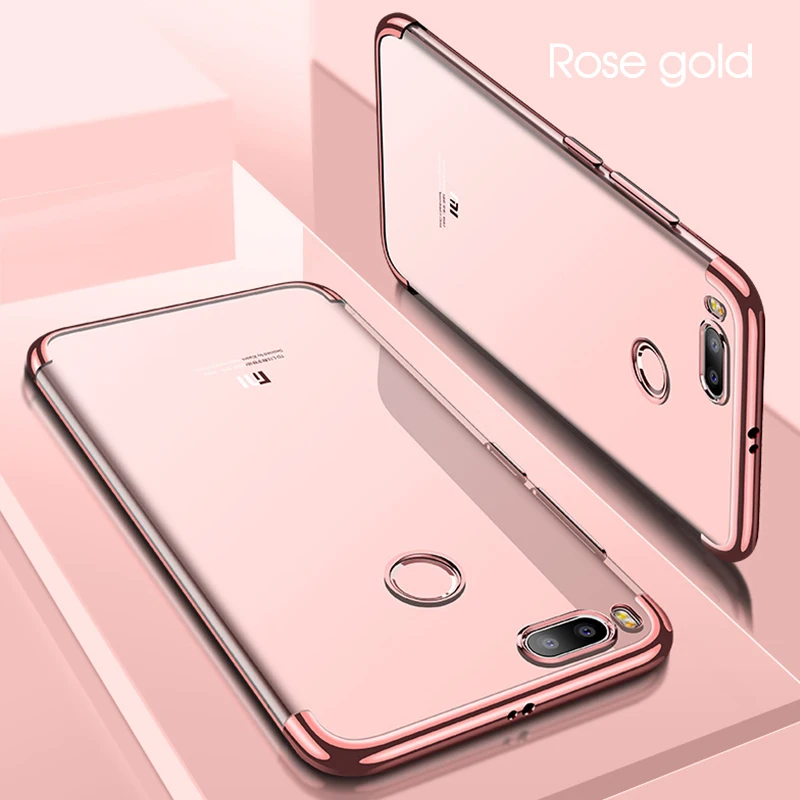 Electroplated Soft TPU Phone Case For Xiaomi Redmi Note 5A 4X 5pro Silicone Back Cover 4A 5 Plus Transparent Coque |