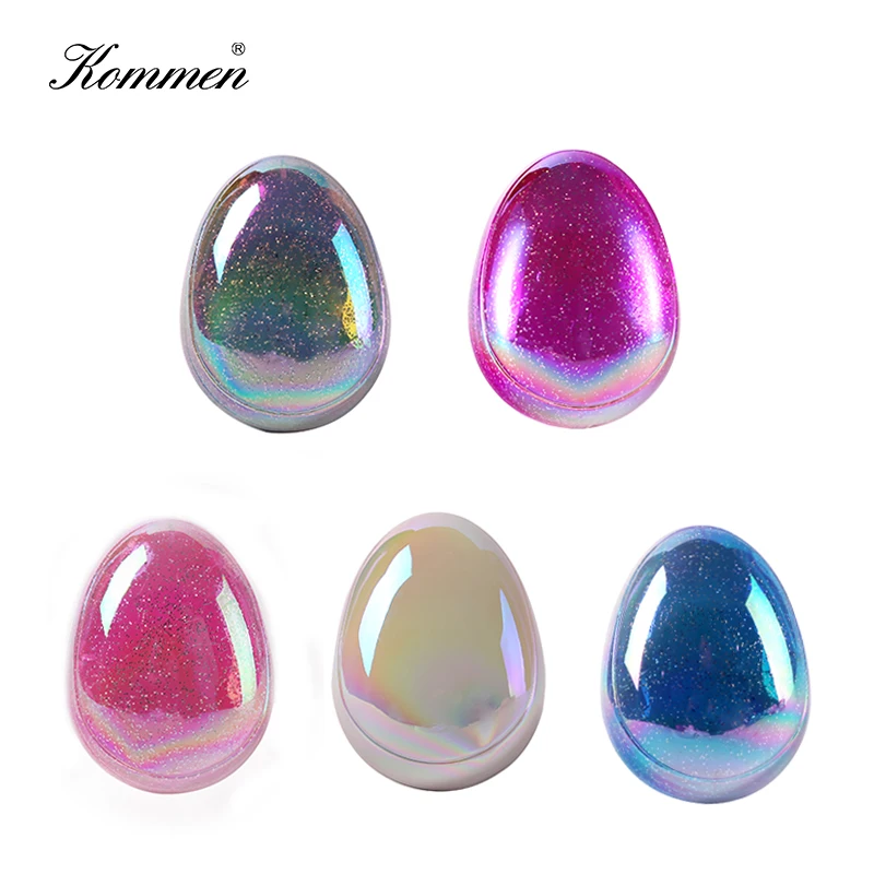 

Kommen Glitter Egg Shape Hair Comb Anti-static Massage Hot Combs Haircare Styling Tools Hair Brush Women Barber Accessories