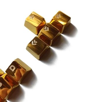 

8pcs Metal Keycaps WASD ARROW Zinc Alloy KeyCap Backlit Key Cap OEM Profile X7JC