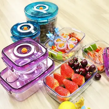 

1 Set Vacuum Preservation Box Food Preservation and Moisture-proof Containe Refrigerated Microwave Airtight Container