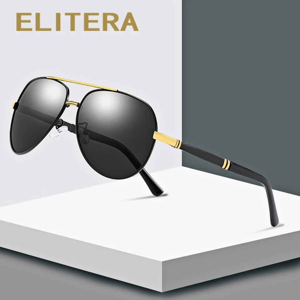 ELITERA, высокое качество, пилот, солнцезащитные очки, мужские, поляризационные, UV400, солнцезащитные очки, аксессуары, очки для вождения