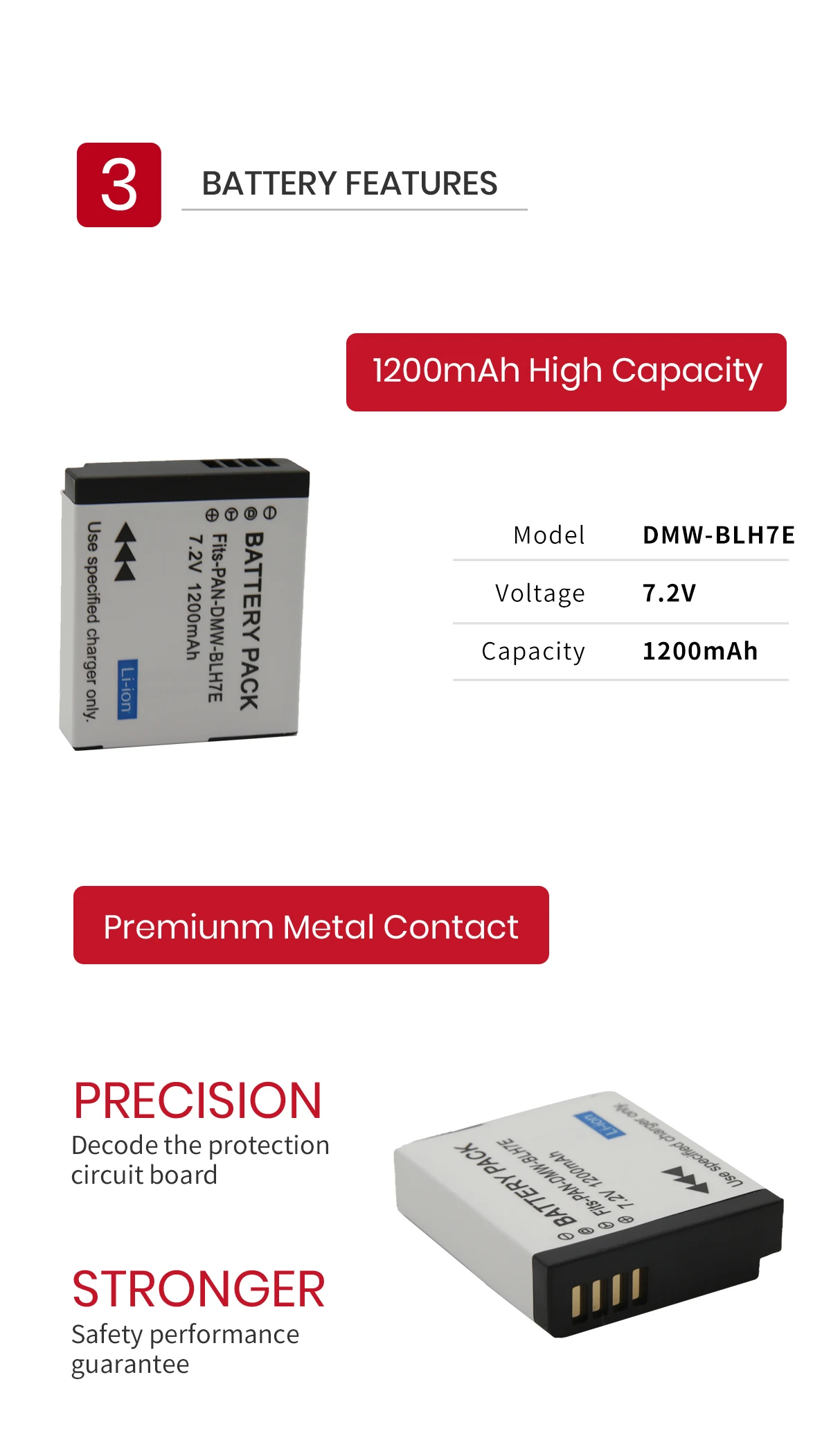 EPHESTION DMW-BLH7E DMW-BLH7 DMW-BLH7PP ДМВ BLH7 BLH7PP BLH7E Батарея для цифрового фотоаппарата Panasonic Lumix DMC GM5 GM1 GF7 GF8 GF9 LX10 LX15 GX80