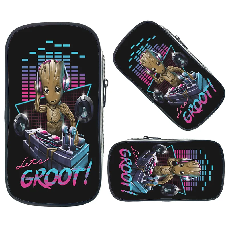 I Am Groot косметички для мальчиков и девочек школьные принадлежности пакеты для хранения большой пенал для женщин и мужчин модные косметички