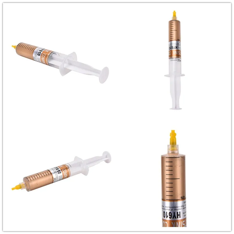 1 шт. Термальность золото смазочный шприц с силиконовым соединением паста