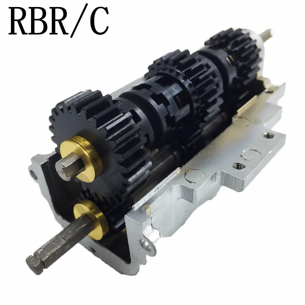 RBR/C 1:10 V8 dual motor three-speed gearbox for TRX4 SCX10 D90 remote control car off-road climbing conversion upgradeDIY parts