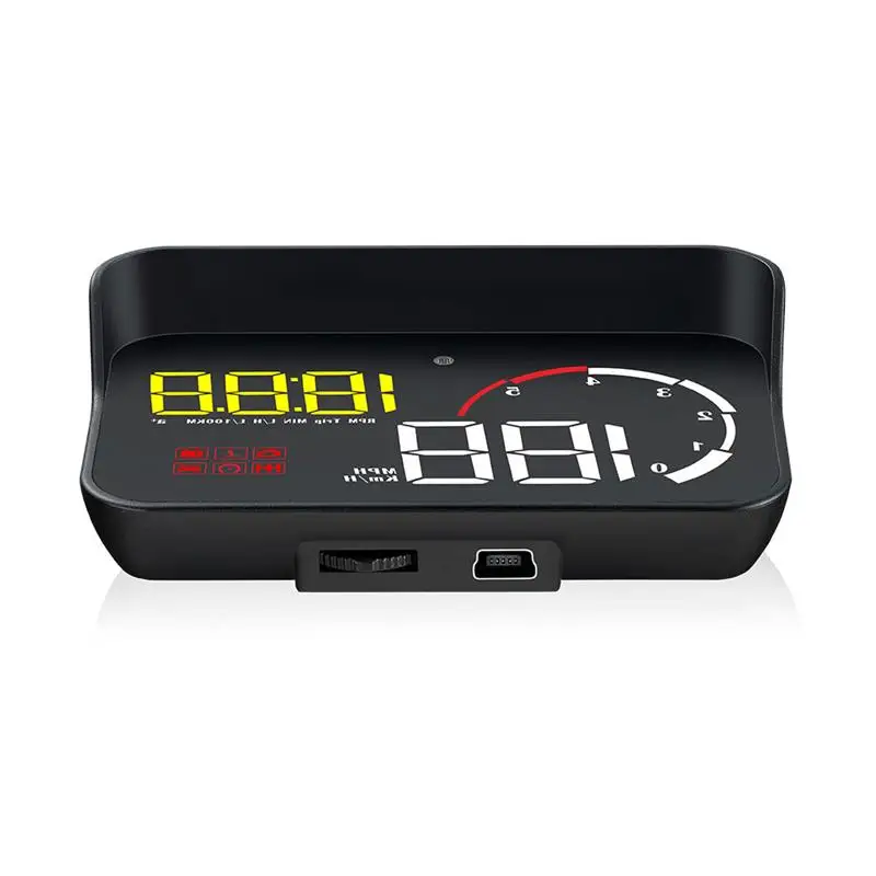 OBD2 HUD лобовое стекло проектор температура воды превышение скорости об/мин Напряжение сигнализации Head up дисплей для автомобиля
