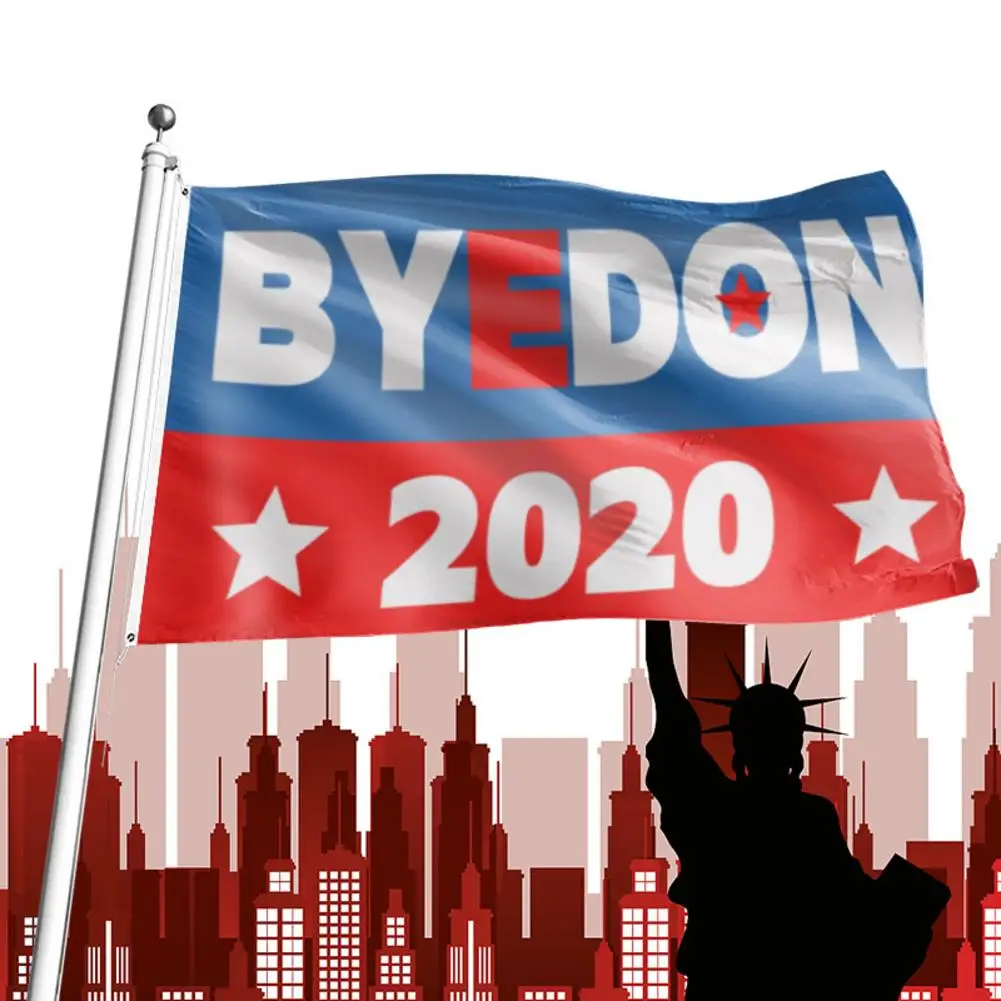 

Byedon 2020 Flag Well-designed Stick-shaped Campaign Banner Hand Held Small Miniature Biden Flags for Presidential Election