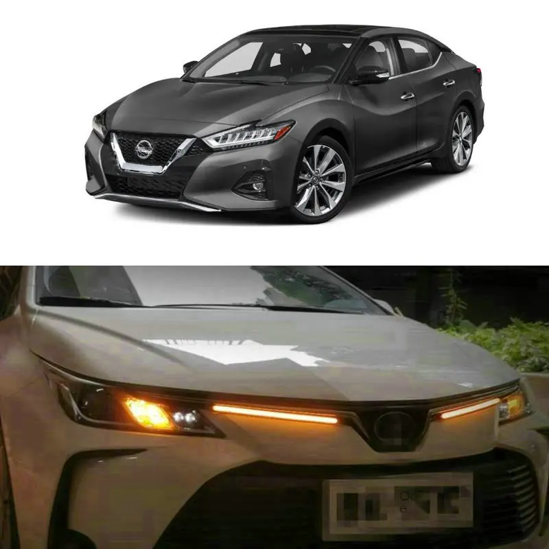 

LED Daytime Running Light DRL Turn Signal Lamp For nissan Maxima Micra Murano Note NP300 NV200 NV400 Pathfinder Patrol Primera