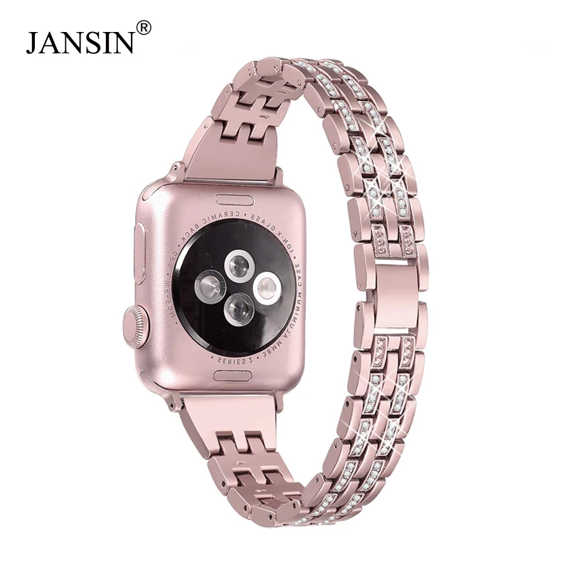 Для Apple Watch Band 38 мм 42 40 44 Женский Браслет замена для iWatch Diamond Series 6 SE 5/4/3/2/1|Ремешки