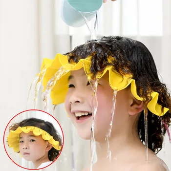 

Shampoo Hat for Babies Kids Bath Cap Newborn Bathing Protect Shower Folding Waterproof Adjustable Multifunction Hair Wash Cut