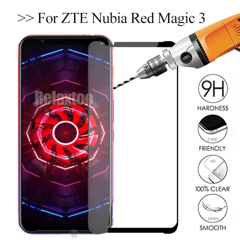3D закаленное стекло для ZTE Nubia Red Magic 3 Защитное экрана Magic3 NX629J NX619J защитное