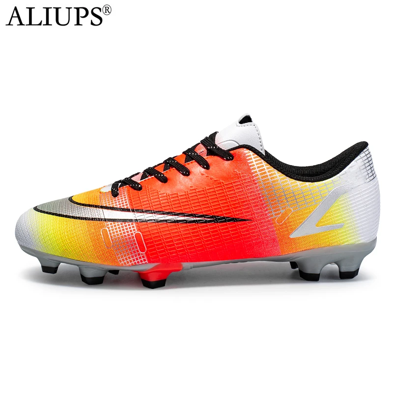 

ALIUPS New Men Kids Football Boots AG Soccer Shoes Cleats Unisex Sport Sneakers Dropshipping