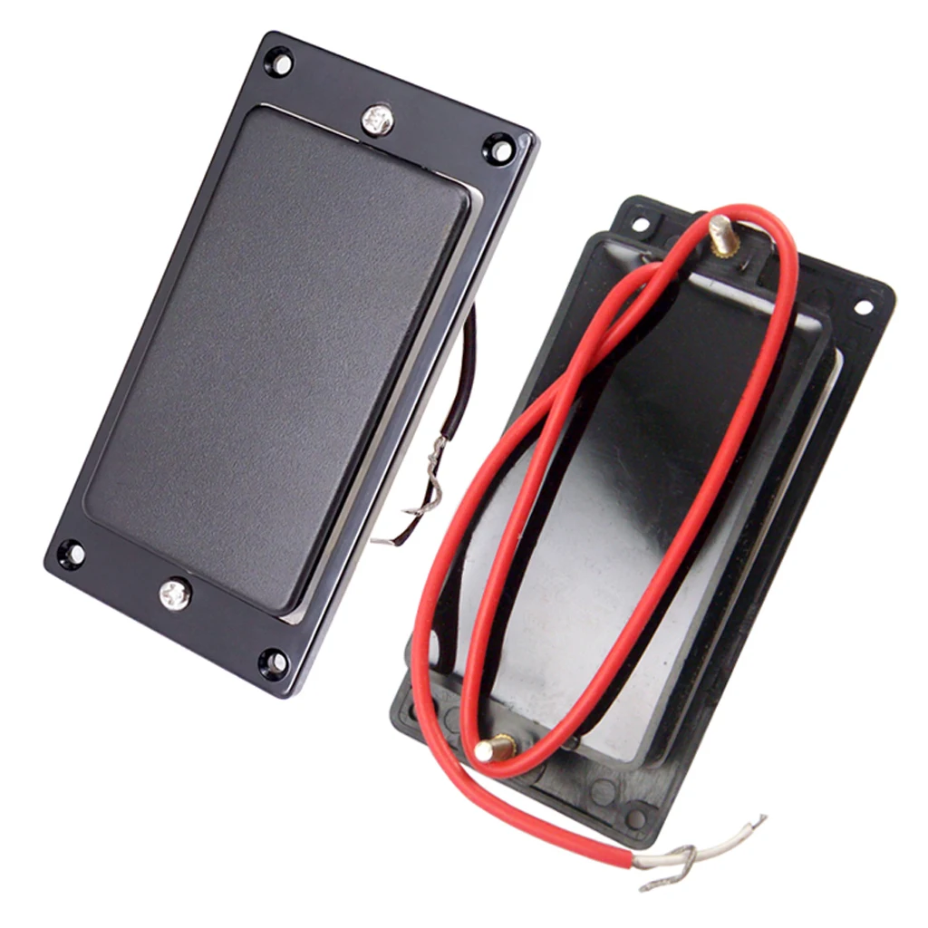 Black Double Coils Humbucker Pickup Sealed Mounting Ring for 6-String Guitar Parts