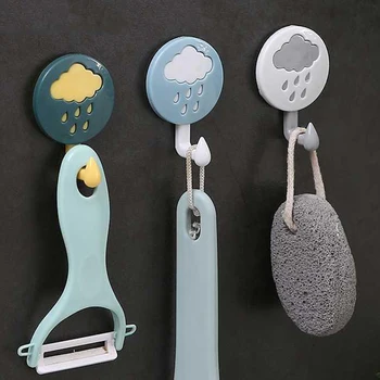 

Simple Clouds Clothes Wall Stickers Hook Door Towel Bathroom Hook Kitchen Bathroom Wall Hanger Key Hanger Wall Hanger Tools