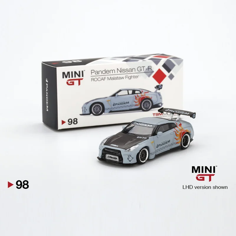 

MINI GT 1:64 Nissan R35 GT-R Diecast Collection of Simulation Alloy Car Model Children Toys