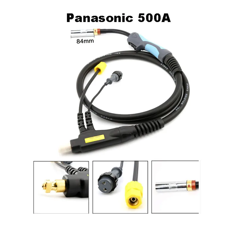 CO2 Welding Torch 3 Meters Carbon Dioxide Gas Shielded Welder Machine Parts For Panasonic 200A / 35