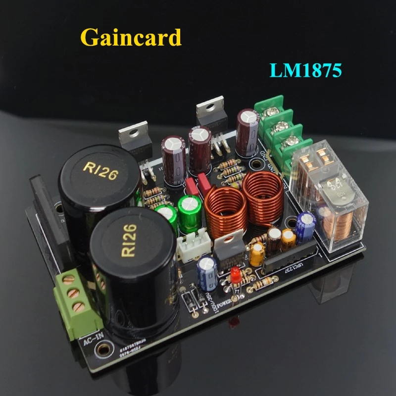 tube amp NEW LM1875 Audio Amplifier Board Stereo Amplificador Gaincard GC Version LM1875 Low Distortion  Amplifier DIIY KIT sound amplifier