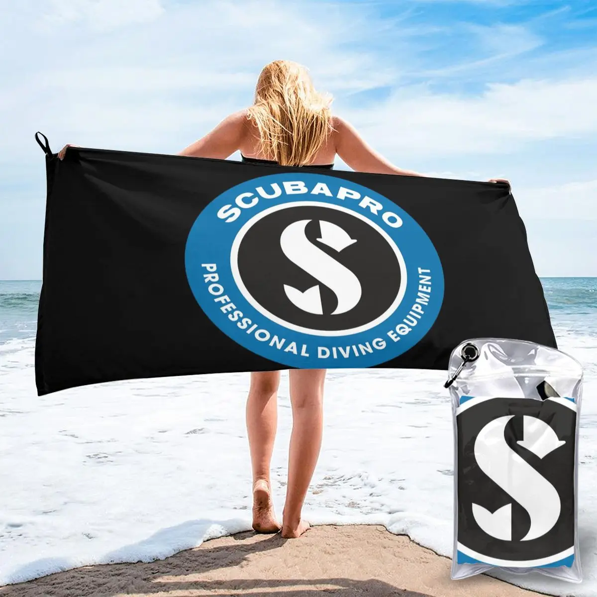 Scubapro снаряжение для подводного плавания Мужские t-Logo Черные размеры от S до 3Xl Топы