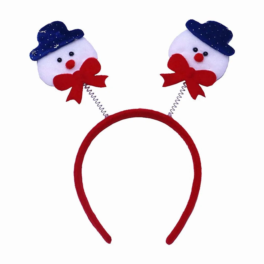 Милая Рождественская повязка на голову Санта/Снеговик/олень/медведь/перчатка/рог, нетканый обруч для волос для детей и взрослых, повязка на голову, рождественский подарок, повязка для волос - Цвет: 11
