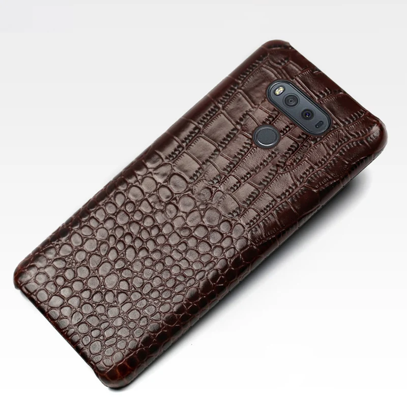 Чехол для телефона для lg g6 g7 g8 чехол G3 G4 G5 G8s ThinQ V10 V20 V30 V40 V50 Thinq Q6 Q7 Q8 K4 K8 из натуральной кожи с узором «крокодиловая кожа»