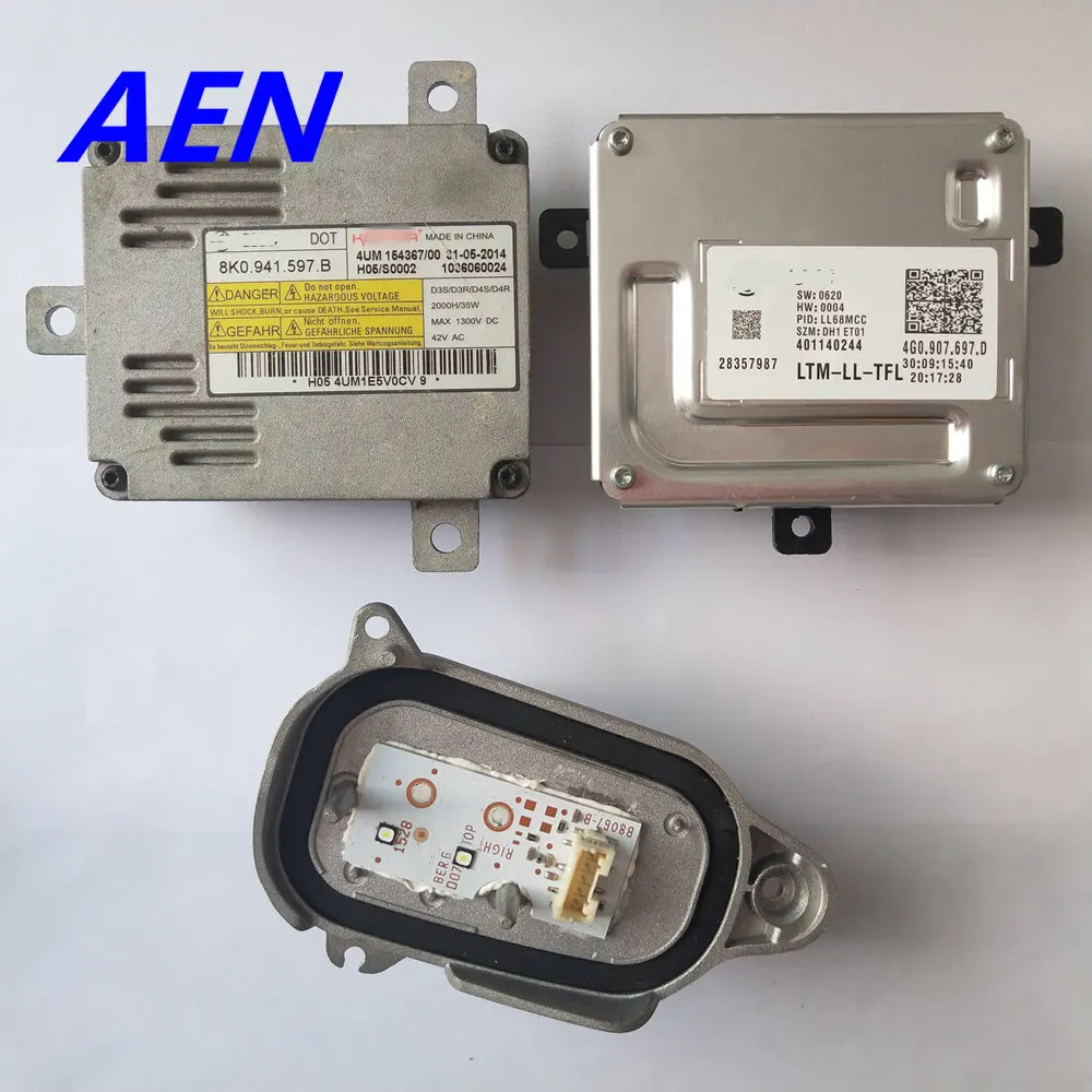 OEM 4G0907697D для Audi Q5 светодиодный DRL дневные ходовые модули 8R0941475B HID балласт комплект блок управления компьютер 8K0941597B 8R0941476B - Цвет: RIGHT