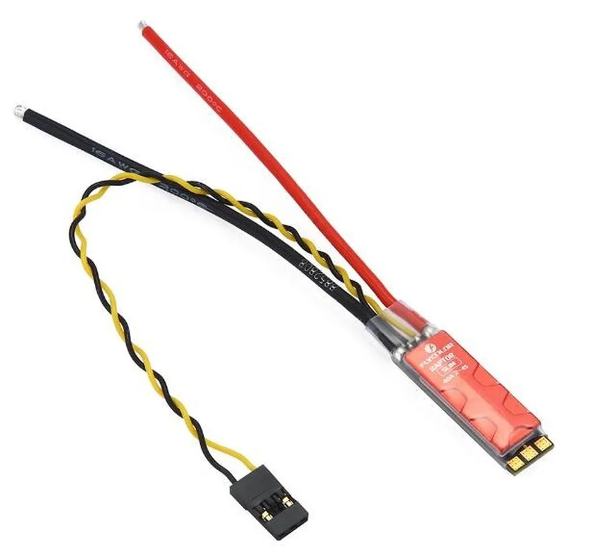 

Flycolor Raptor SLIM 40A 2-4S BLHeli-S ESC 3 in 1 driver IC Support Dshot600 35*10*7mm Mini size for RC models