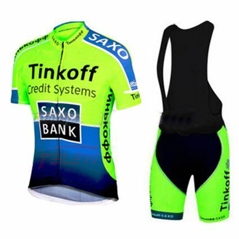 Велосипедный комплект из джерси 2021 Pro Team Tinkoff летняя велосипедная одежда мужской