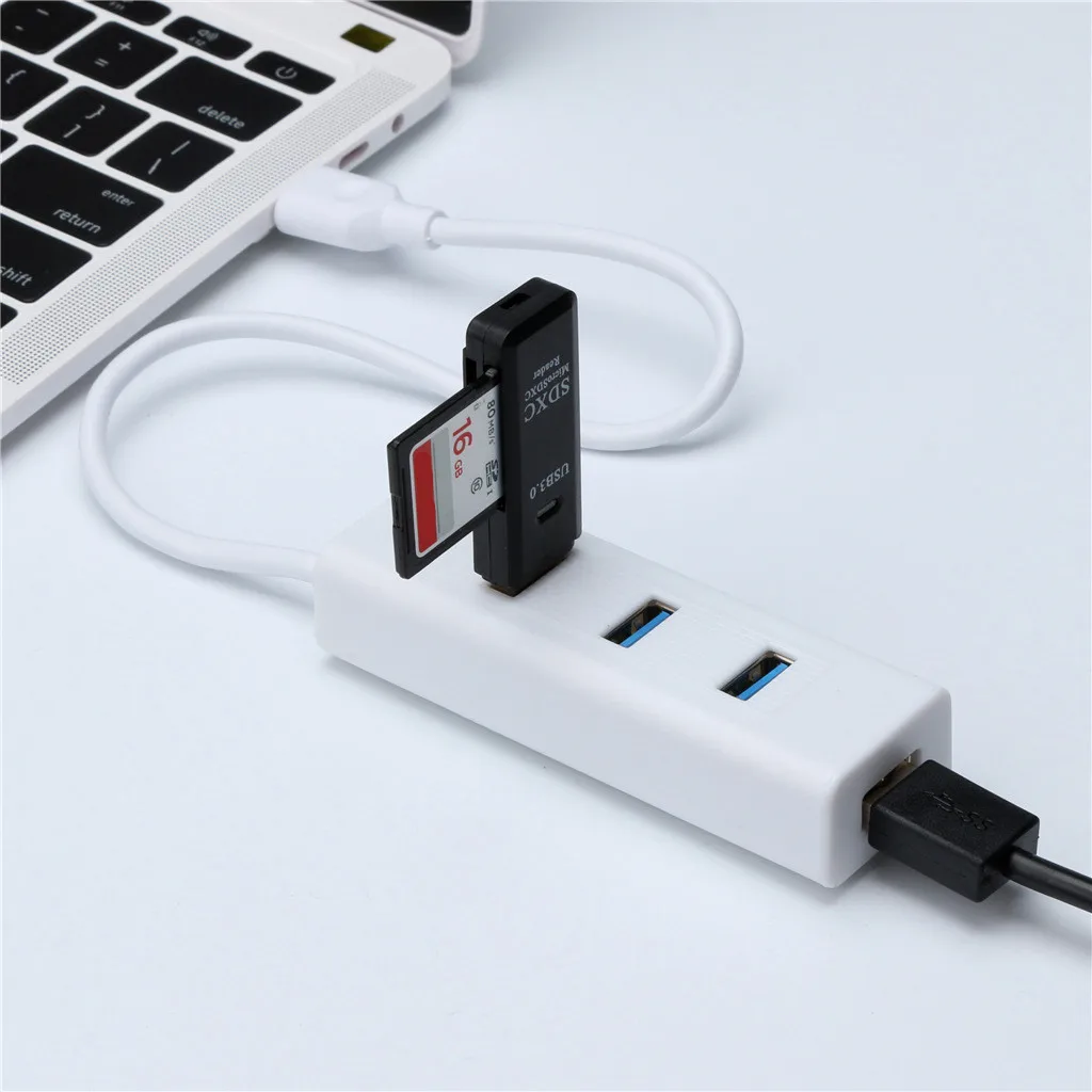 CARPRIE USB коммутатор USB 3,0 4 Порты и разъёмы концентратор Кабель Micro usb зарядка через USB Порты и разъёмы быстрой передачи данных адаптеры для сим-карт, планшет, компьютер, USB Hubs-L930