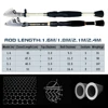 GHOTDA Short Telescopic Lure Fishing Rod Carbon Fiber 1.6/1.8/2.1/2.4M White/Black Baitcasting Rod Fishing Tackle ► Photo 2/6