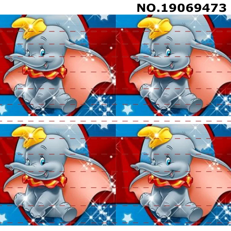 10 ярдов-разные размеры-мультфильм Dumbo символов печатная лента/19069468-9482 - Цвет: 19069473