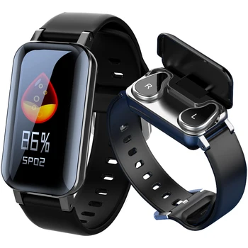 

Bluetooth Call Smart Watch Men Women Heart Rate Blood Pressure Oxygen Fitness Tracker Sports Smart bracelet with TWS Earphones