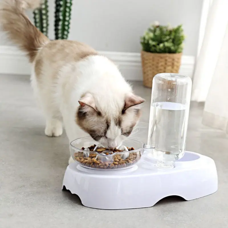 Pet противоскользящая миска для еды, миска для воды, кормушка для собак, двойные косая миски U90A