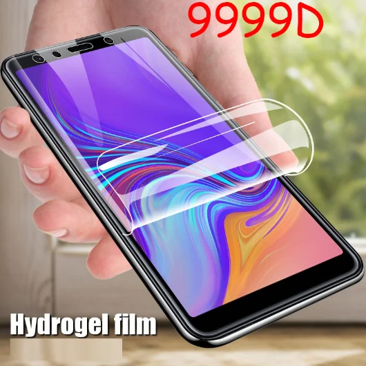 Защитная пленка 9D для Samsung Galaxy A6 A8 J4 J6 Plus 2018 J2 J8 A7 A9 Гидрогелевая защита экрана