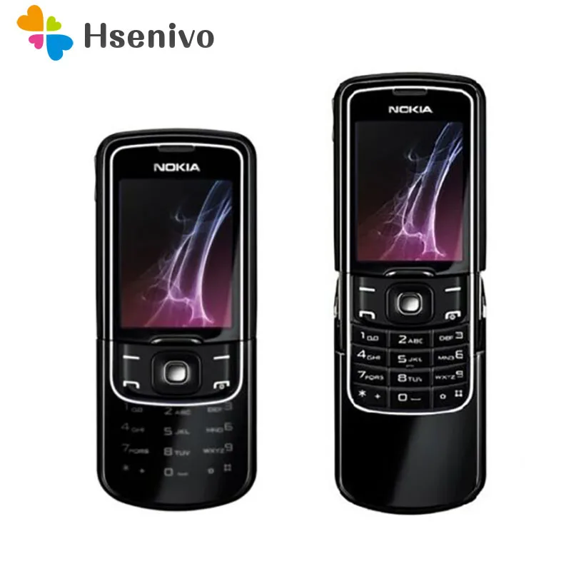 Original Unlocked Nokia 8600 Luna English/Russian/Arabic keyboard GSM 2G FM Bluetooth Refurbished Mobile Phone
