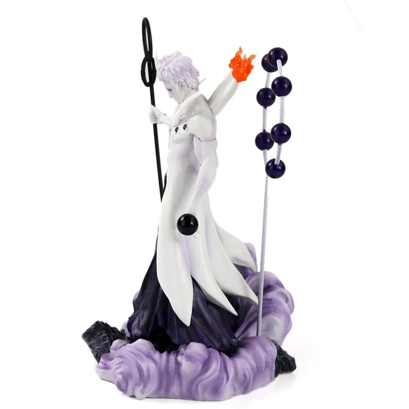 27cm Anime Naruto Shippuden Action Figure Madara Uchiha Obito Rikudou Sennin Mode With Weapon Collectible Model Toy gifts