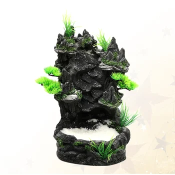 

1pc Fish Tank Landscaping Water Quicksand Waterfall Resin Rockery Landscaping Decoration Creative Aquarium Ornament