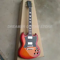 Высокое качество LP гитара s SG Гитара s электрогитара Cherryburst Топ индивидуальный логотип реальные фотографии