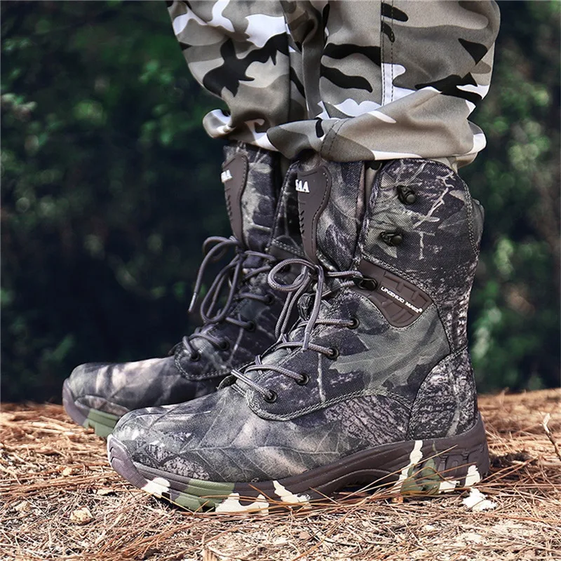 Chaussure Homme Мужские Водонепроницаемые кожаные военные ботинки высококачественные