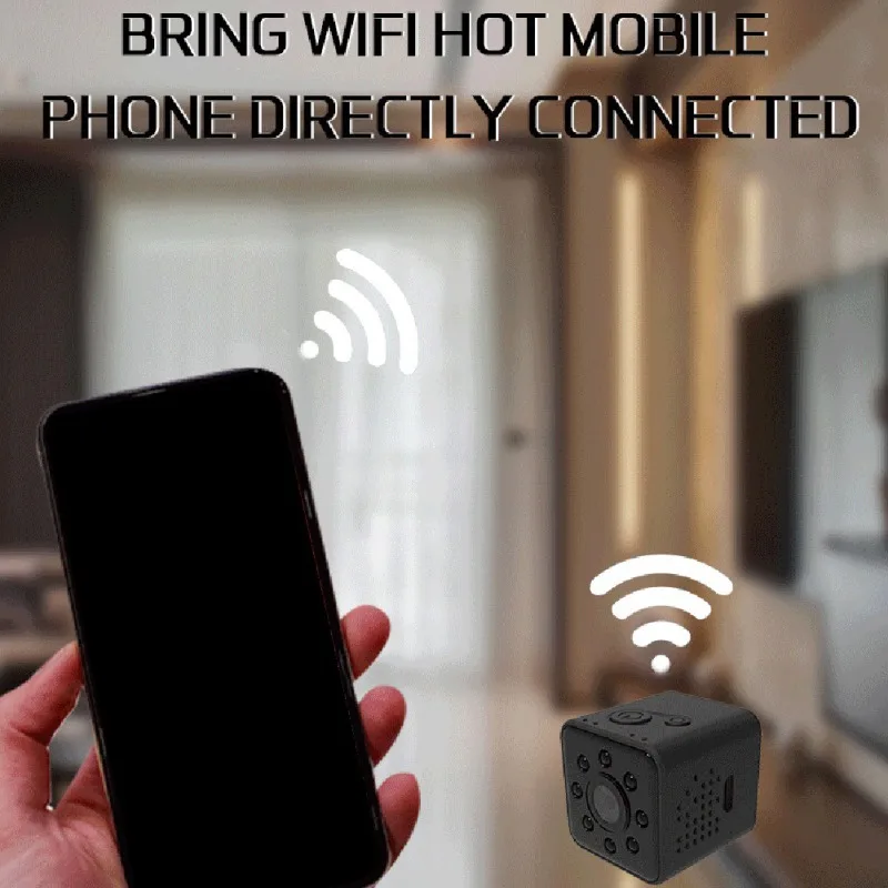 SQ23 мини 1080P Full HD видеокамера wifi удаленный монитор камера 30 м водонепроницаемый корпус с подставкой вращения на 360 градусов