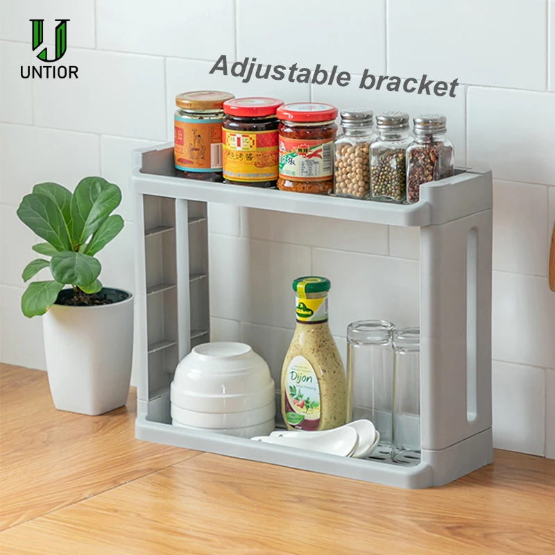 Кухонный стеллаж для хранения боковая полка холодильника 3/4 слоев съемный с