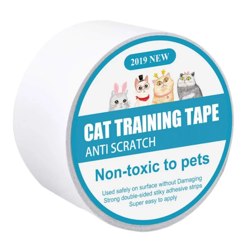 

1000cm Anti-Scratch Pet Cat Training Tape Scratch Guard Mat Furniture and Leather Scratch Guard Protector Tape for Cats and Pets