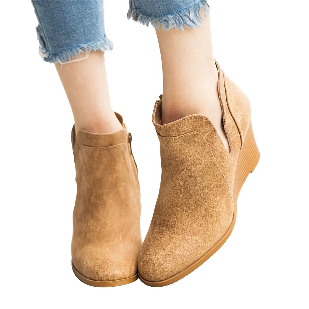 attention wedge booties