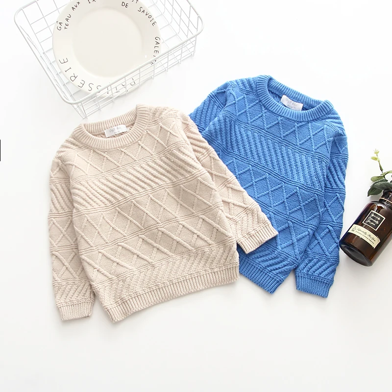 Детские свитера; зимняя одежда для маленьких девочек; свитер для маленьких девочек; теплый свитер; вязаная футболка «кроше»; хлопковая одежда для маленьких мальчиков
