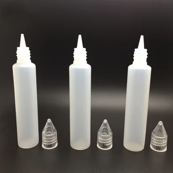 

1-3pcs Empty Bottles 15ml/30ml Pen Shape Plastic Dropper Bottle Long Transparent E liquid Bottle Oil Clear PET Bottles