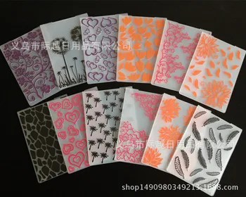 

Fondant Cake Decoration Mould Heart Stone Feather Embossing Template DIY Baking Tool